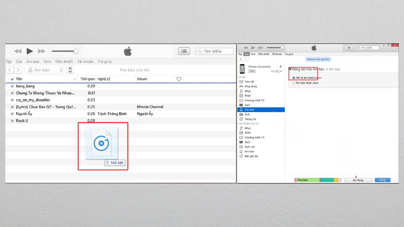 Cách 2: Cài nhạc chuông cho iPhone bằng Zing MP3 Cách 2: Cài nhạc chuông cho iPhone bằng Zing MP3