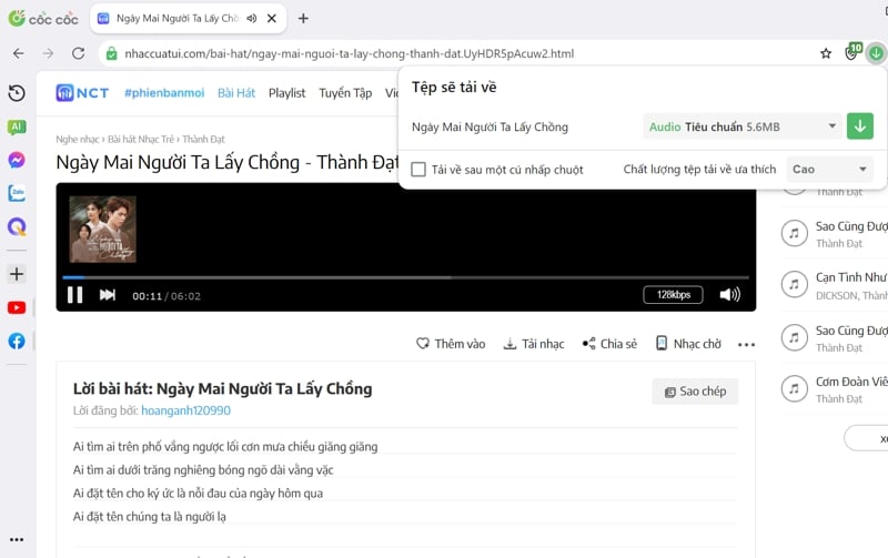 Bảng so sánh các phương pháp tải và quản lý nhạc Bảng so sánh các phương pháp tải và quản lý nhạc