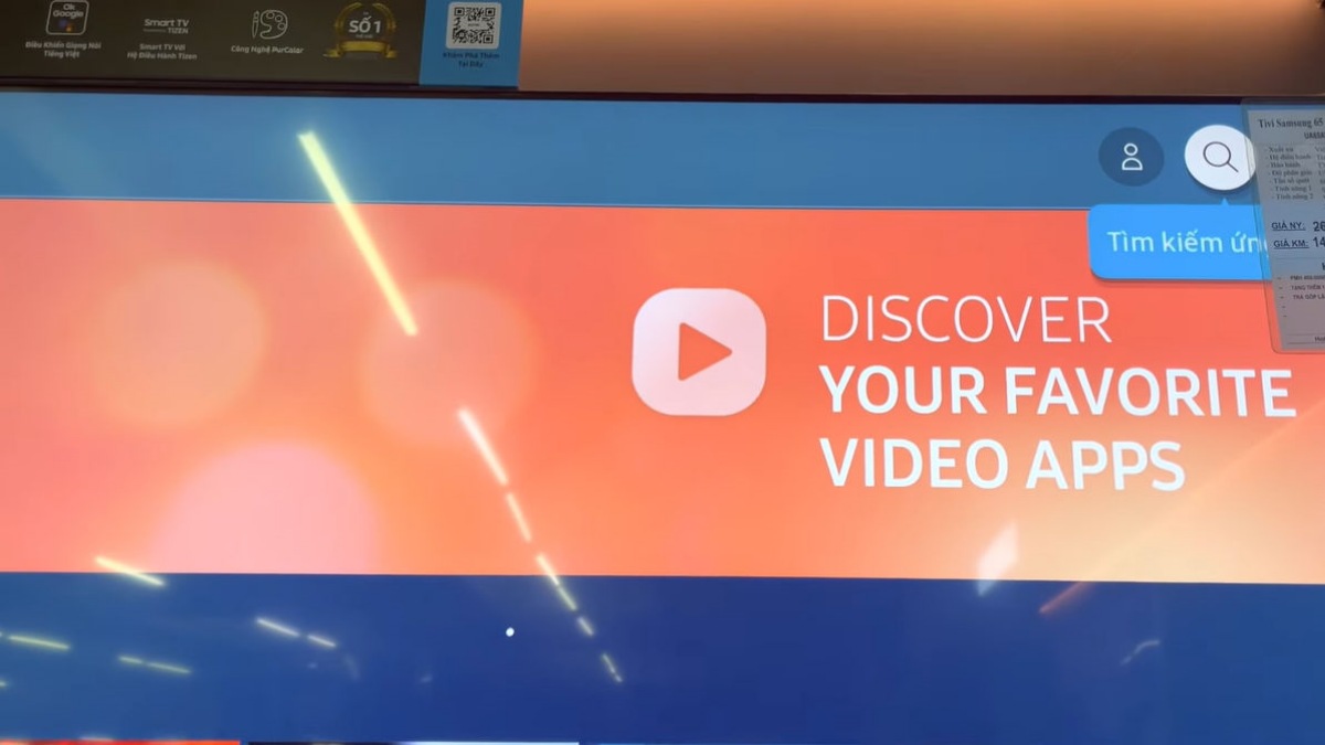 Cách đăng nhập ứng dụng VTV Go trên tivi Samsung Cách đăng nhập ứng dụng VTV Go trên tivi Samsung